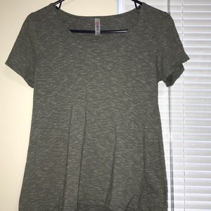LuLaRoe Grey Striped Tee